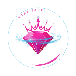 diamond and crown logo for Roxy Tart, Confidence Queen.